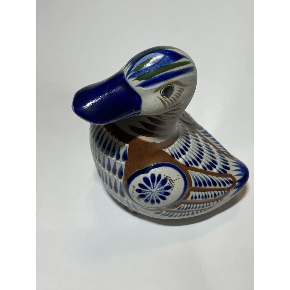 TONALA MEXICAN FOLK ART FIGURINE (Signed/Hand-Painted)- DUCK